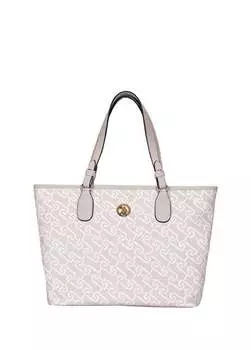Бело-серая женская сумка через плечо 31X26x12 см US24106 U.S. Polo Assn., белый/серый