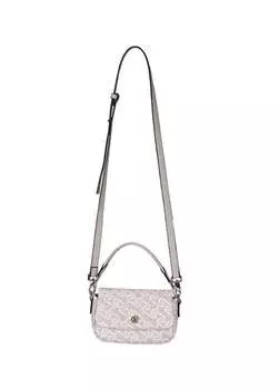 Бело-серая женская сумка через плечо размером 19X11x7 см US24101 U.S. Polo Assn., белый/серый