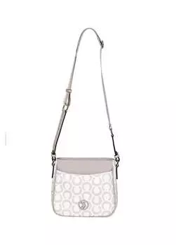 Бело-серая женская сумка через плечо размером 24X23x7 см US24213 U.S. Polo Assn., белый/серый