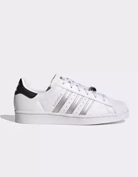 Бело-серебристые кроссовки adidas Originals Superstar