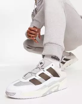 Бело-серые кроссовки adidas Originals Niteball