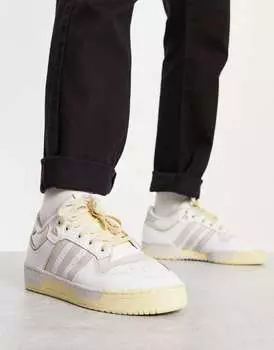 Бело-серые кроссовки adidas Originals Rivalry Low 86