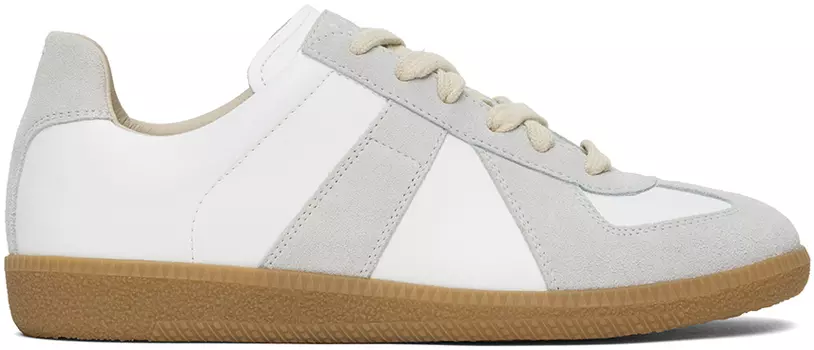 Бело-серые кроссовки Replica Maison Margiela