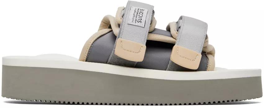 Бело-серые сандалии Suicoke MOTO-PO