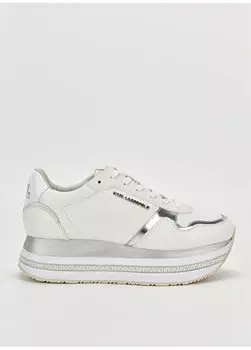 Бело-серые женские кроссовки KL64921 311 Karl Lagerfeld, серый