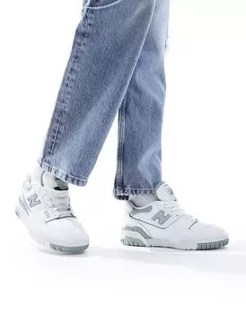 Бело-шалфейные кроссовки New Balance 550