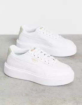 Бело-шалфейные кроссовки Puma Oslo Femme