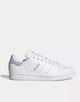 Бело-синие кроссовки adidas Originals Stan Smith