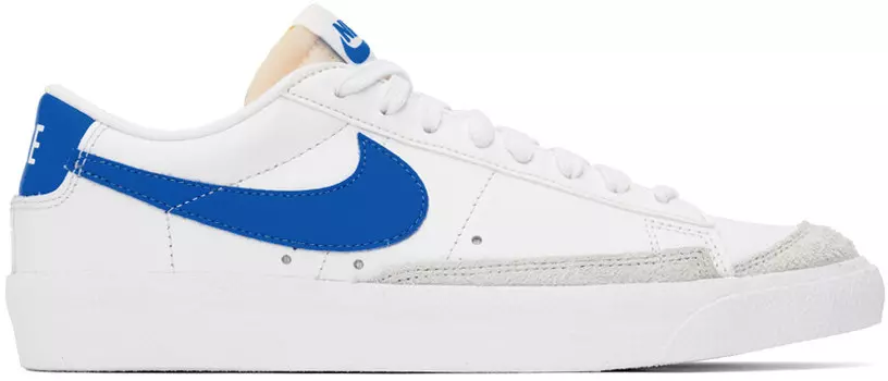 Бело-синие кроссовки Blazer Low '77 Vintage Nike