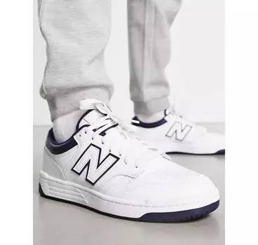 Бело-синие кроссовки New Balance 480