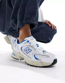 Бело-синие кроссовки New Balance 530