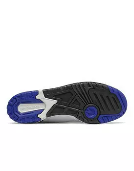 Бело-синие кроссовки New Balance 550