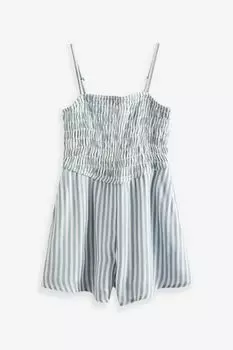 Бело-синий комбинезон Abercrombie & Fitch, синий