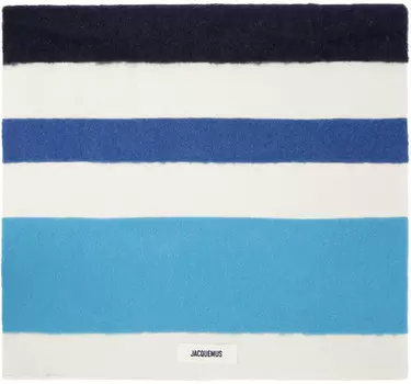 Бело-синий шарф 'L'echarpe Arazzo' JACQUEMUS