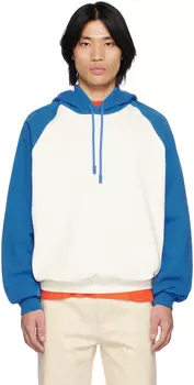 Бело-синяя худи реглан SUNNEI