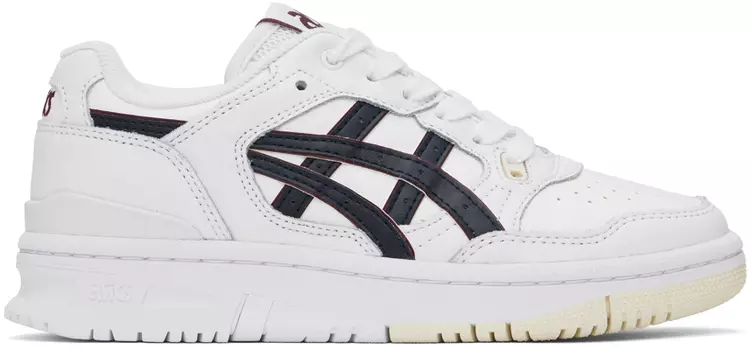 Бело-темно-синие кроссовки Asics EX89