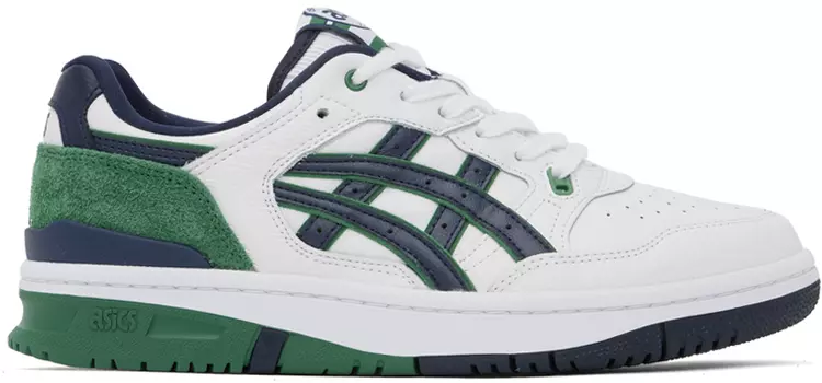 Бело-темно-синие кроссовки Asics EX89