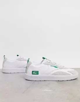 Бело-зеленые кожаные кроссовки Puma Oslo Pro