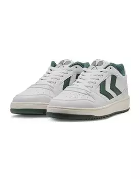 Бело-зеленые кроссовки Hummel