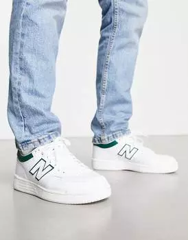 Бело-зеленые кроссовки New Balance 480