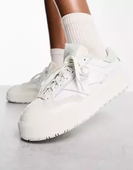 Бело-зеленые кроссовки New Balance CT302, бело-зеленый