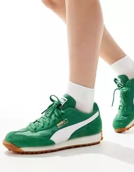 Бело-зеленые кроссовки PUMA Easy Rider Vintage