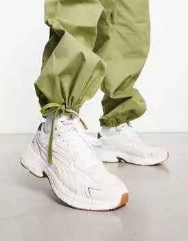 Бело-зеленые кроссовки Puma Teveris Nitro