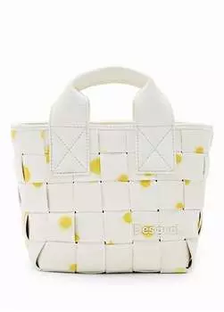 Бело-желтая женская сумка через плечо 12X15x16 см 24SAXP828018 Desigual