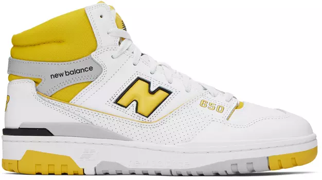 Кроссовки New Balance 650, белый/серый/желтый