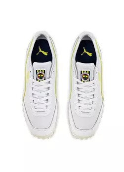 Бело-желтые мужские кроссовки Puma