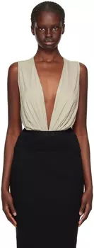 Белое боди Gia Rick Owens Lilies