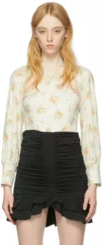 Белое боди из полиэстера Kijun