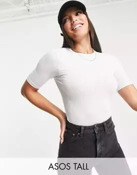 Белое боди скинни ASOS DESIGN Tall