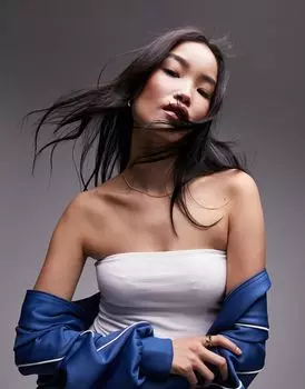 Белое длинное бандо Topshop