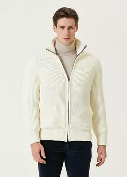 Белое двустороннее шерстяное пальто Kired