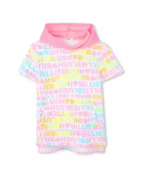 Белое хлопковое платье для девочки Billieblush, белый