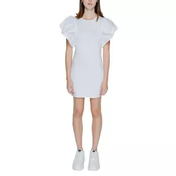 Белое хлопковое платье ONLY