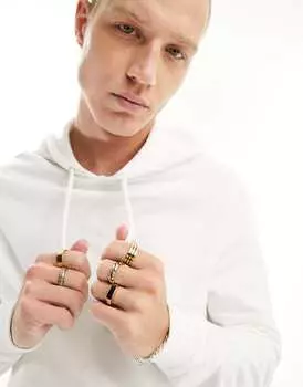 Белое худи ASOS DESIGN