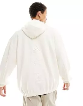 Белое худи с аквалангом и звездным принтом ASOS DESIGN