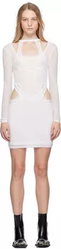 Белое изысканное мини-платье Han Kjobenhavn
