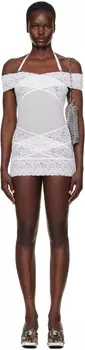 Белое мини-платье Candice Poster Girl