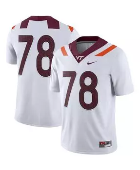 Белое мужское джерси #78 virginia tech hokies game player Nike, белый