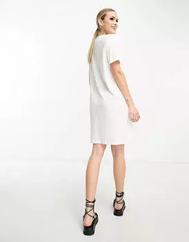 Белое платье-футболка мини Only Tall