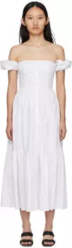 Белое платье Элио Staud