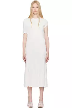 Белое платье миди La Croisire 'The Salerno' JACQUEMUS