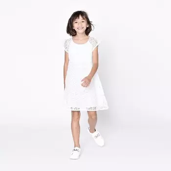 Белое платье с короткими рукавами Michael Kors, белый