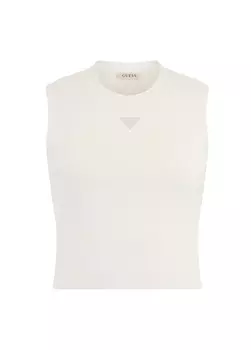 Белое женское бюстье с круглым вырезом Guess