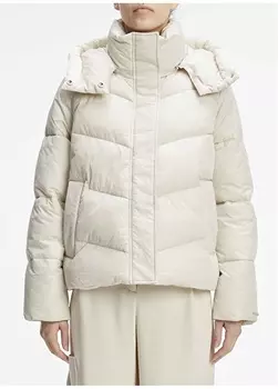 Белое женское пальто Calvin Klein