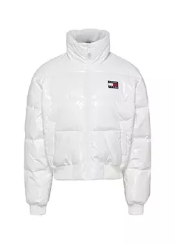 Белое женское пальто Tommy Jeans