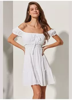 Белое женское пляжное платье White by Nature